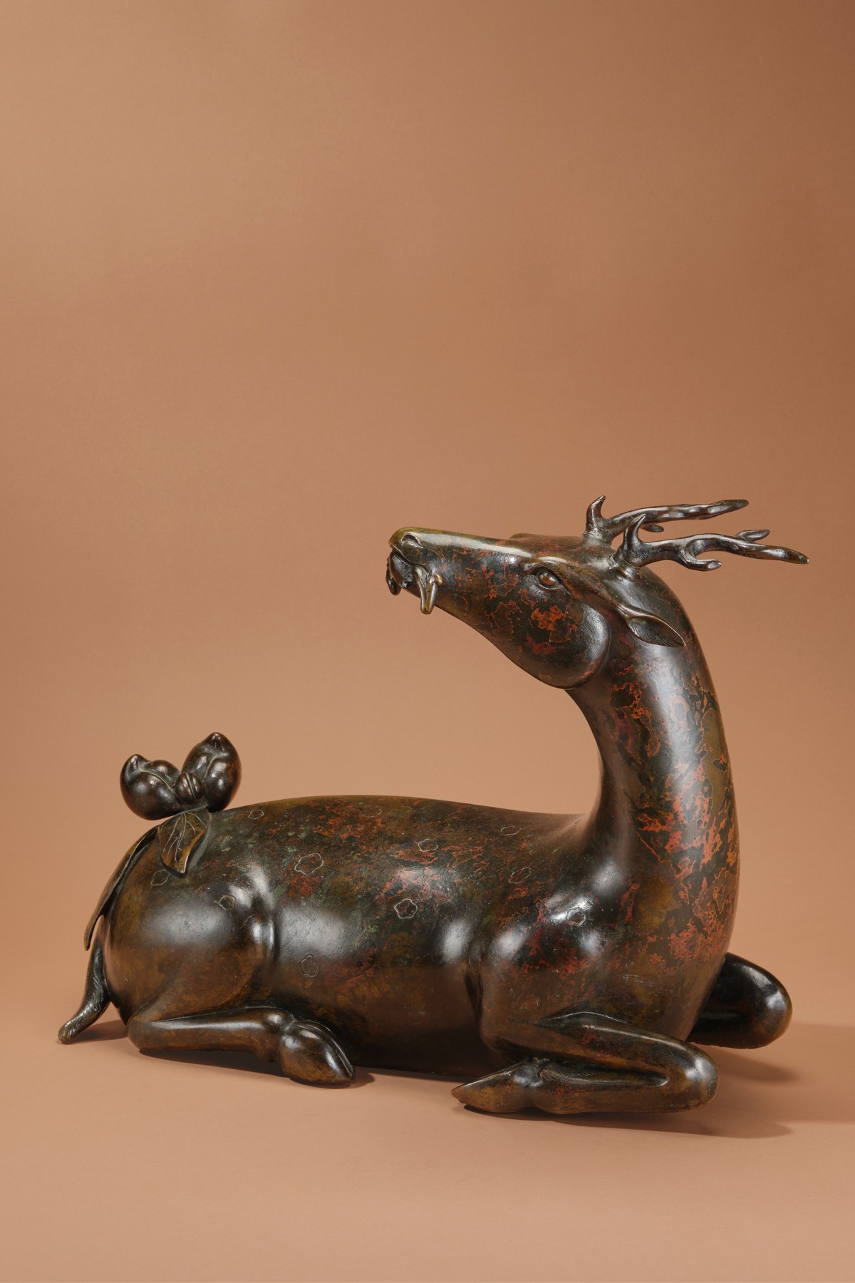 Chenghua Dated Bronze Deer, 1474